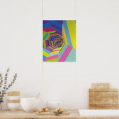 Om in kleur te verdwijnen poster (Keuken)