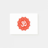Om in Lotus, smakelijk gekleurd gedecideerd Yoga d Post-it® Notes (Voorkant)