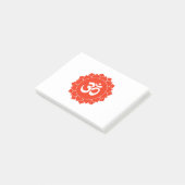 Om in Lotus, smakelijk gekleurd gedecideerd Yoga d Post-it® Notes (Schuin)