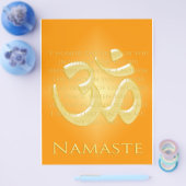 Om in Oranges & Gold - Namaste Flyer (Enkel)