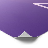 Om in Purples - Namaste Poster (Hoek)