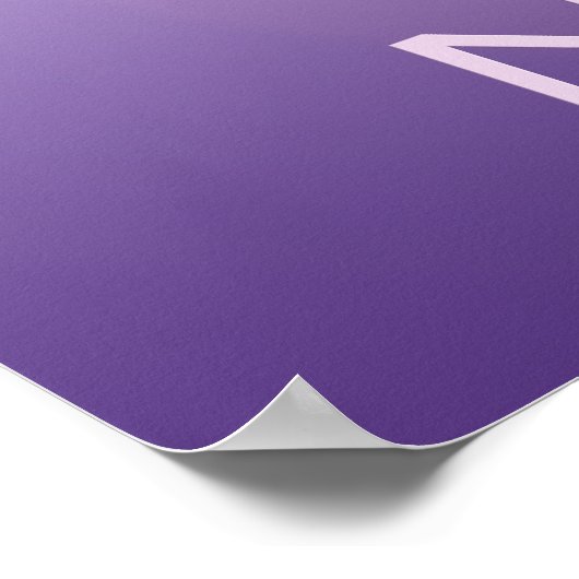 Om in Purples - Namaste Poster (Hoek)