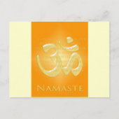 Om in Sinaasappels en goud - Namaste Briefkaart (Voorkant)