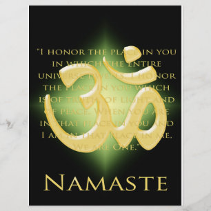 Om in zwart en goud - Namaste Flyer