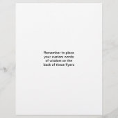 Om in zwart en goud - Namaste Flyer (Achterkant)