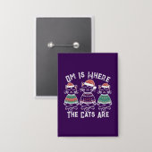 Om is waar de katten feestelijk zijn button (Voorkant / Achterkant)