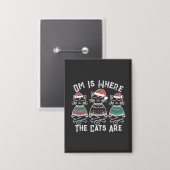 Om is waar de katten feestelijk zijn button (Voorkant / Achterkant)