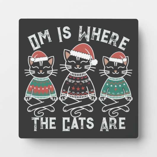 Om is waar de katten feestelijk zijn fotoplaat (Voorkant)