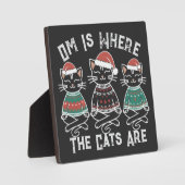 Om is waar de katten feestelijk zijn fotoplaat (Voorkant)