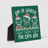 Om is waar de katten feestelijk zijn fotoplaat (Voorkant)