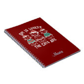 Om is waar de katten zijn feestelijke vakantie notitieboek (Rechterzijde)