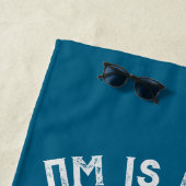 Om is waar de katten zijn feestelijke vakantie strandlaken (In situ)