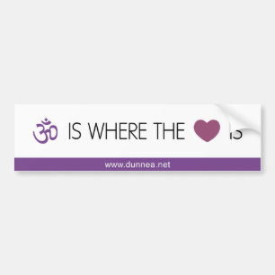 Om is waar het hart Bumpersticker is