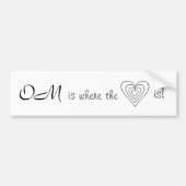 OM is waar het hart is! Bumpersticker (Voorkant)