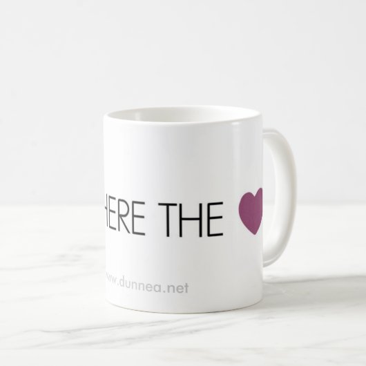 Om is waar het hart Mok is (Voorkant rechts)