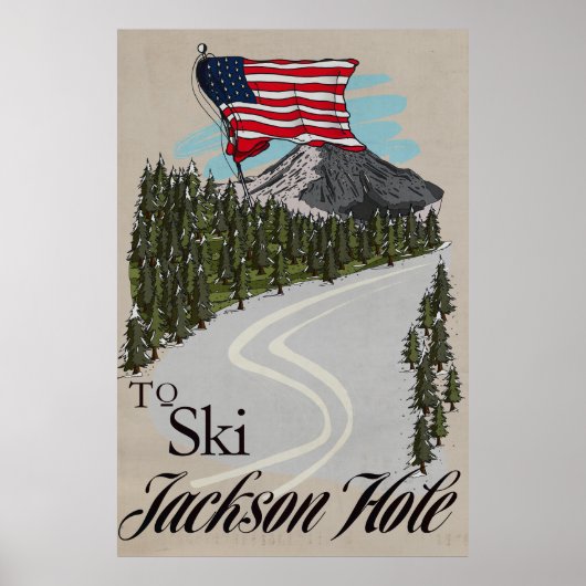 Om Jackson Hole te skien Poster (Voorkant)
