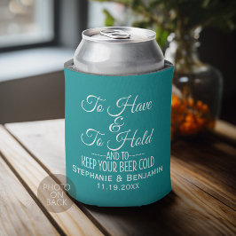 Om je bier koud te hebben en te houden Bruiloft Blikjeskoeler