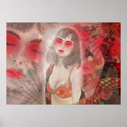 Om je een geisha verhaal Poster te vertellen (Voorkant)