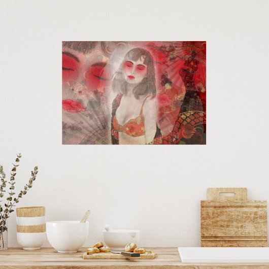 Om je een geisha verhaal Poster te vertellen (Keuken)