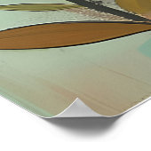 Om je eigen zelf te zijn ware Poster - Blauwgroen  (Hoek)