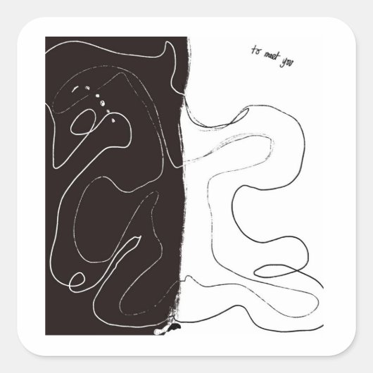 Om je te ontmoeten sticker (Voorkant)