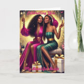 Om je te vieren, mijn mooie Bestie Verjaardag Kaar Bedankkaart (Voorkant)