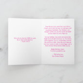 Om je te vieren, mijn mooie Bestie Verjaardag Kaar Bedankkaart (Binnen)