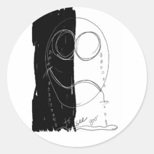 Om je te zien sticker