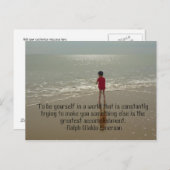 Om jezelf te zijn Briefkaart (Voorkant / Achterkant)