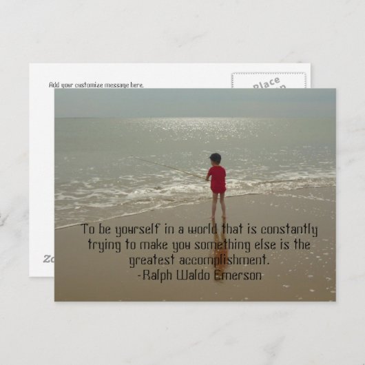 Om jezelf te zijn Briefkaart (Voorkant / Achterkant)