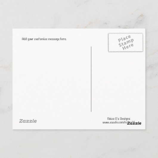 Om jezelf te zijn Briefkaart (Achterkant)