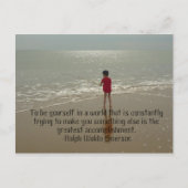 Om jezelf te zijn Briefkaart (Voorkant)