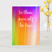 om jezelf te zijn ware blanco kaart door Jo Afbeel (Gele Bloem)