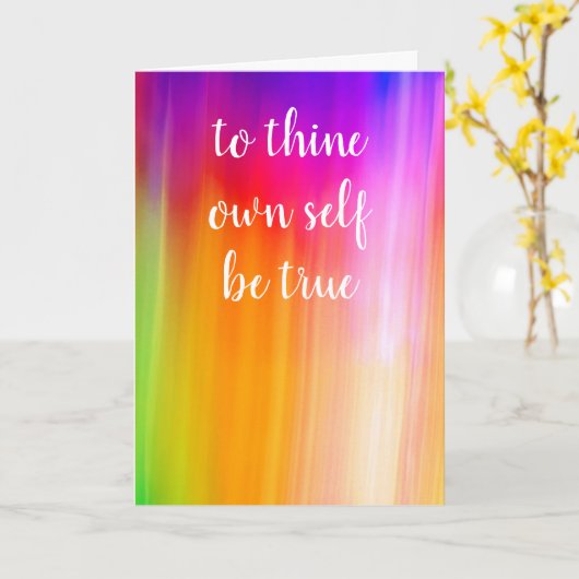 om jezelf te zijn ware blanco kaart door Jo Afbeel (Gele Bloem)