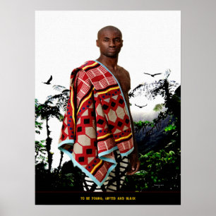 Om jong, geschroefd en zwart te zijn poster