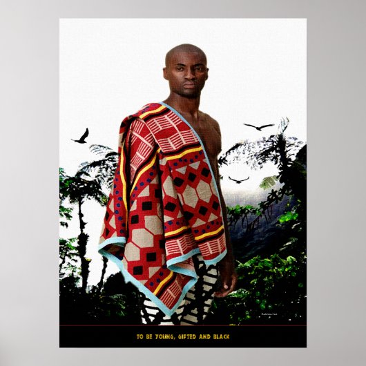 Om jong, geschroefd en zwart te zijn poster (Voorkant)