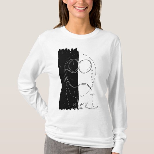 Om jullie dames met lange mouwen te zien t-shirt (Voorkant)