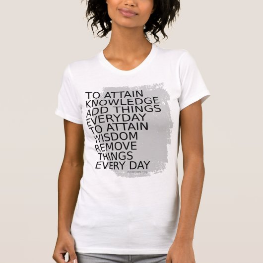 Om kennis te bereiken, voeg dingen dagelijks de Ci T-shirt (Voorkant)