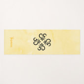 Om kompas Roos, gele Waterverf, ohm oefening Yogamat (Voorkant (horizontaal))