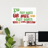 Om kunst te spelen poster (Thuiskantoor)