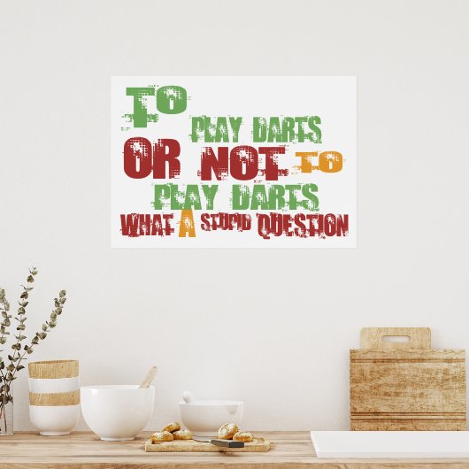 Om kunst te spelen poster (Keuken)