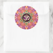 OM Licht Onbevreesd Berry Spirituele Healing Stick Ronde Sticker (Tas)