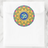 OM Licht Onbevreesd Energie Spirituele het Helen S Ronde Sticker (Tas)