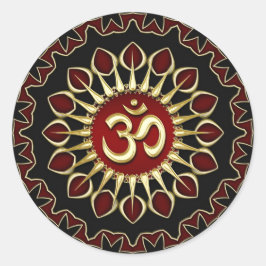 OM Lichte Moed Energie Spirituele het Helen Sticke Ronde Sticker