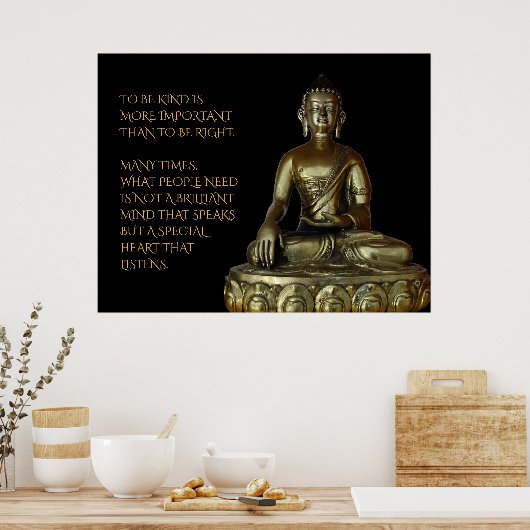 Om lief te hebben is belangrijker dan juist zijn poster (Keuken)