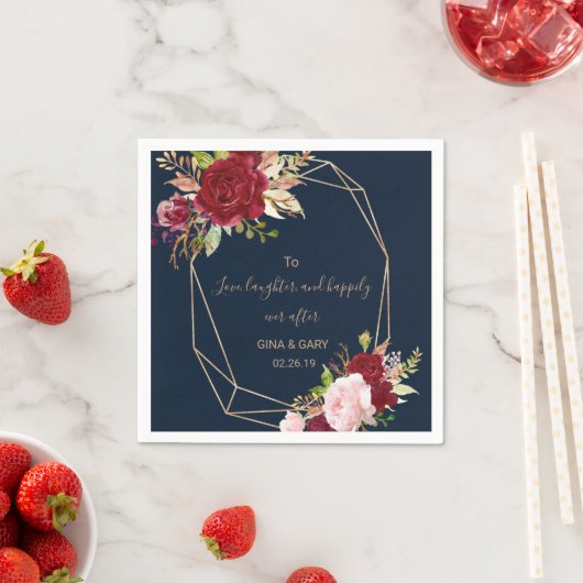 Om lief te hebben, te lachen en nog lang en gelukk servet (Insitu)