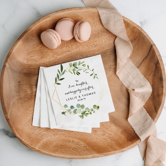 Om lief te hebben, te lachen en nog lang en gelukk servet