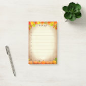 Om lijst, Autumn bladeren & pompoenen op scrollen  Post-it® Notes (Kantoor)