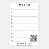 Om Lijst met Code te doen QR aan Personeel Post-it® Notes (Voorkant)