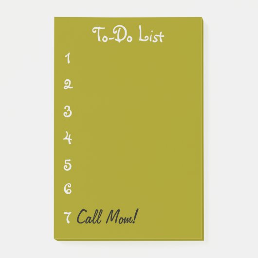 Om lijst te doen, bel mama! Post-it® notes Winkell (Voorkant)